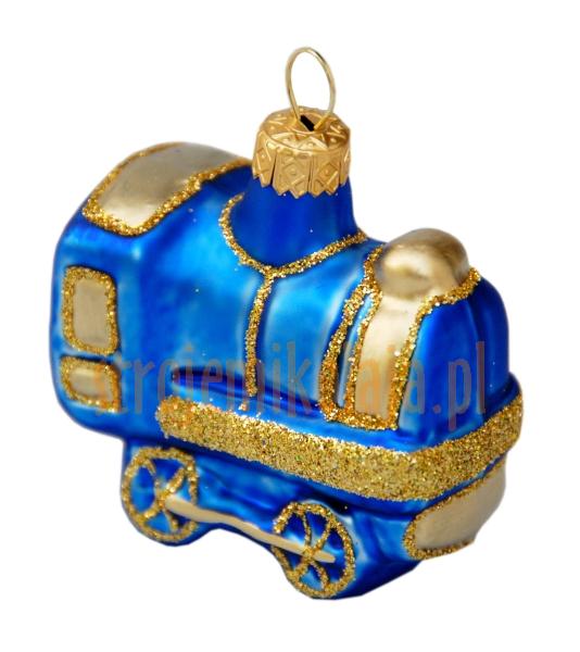 bombka lokomotywa niebieska