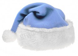 błękitna czapka Mikołaja