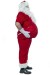sztuczny brzuch Mikołaja, strój Mikołaja z długim futerkiem ze sztucznym brzuchem