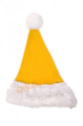 żółta dziecięca czapka Mikołaja, czapka Mikołaja dla dzieci, dziecka