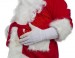 Mikołaj i długie bawełniane rękawiczki Mikołaja