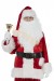 Mikołaj w stroju welurowym super deluxe z ogromnym dzwonkiem w ręku