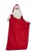 wielki czerwony worek na prezenty, Mikołaj w stroju welurowym super deluxe z ogromnym workiem