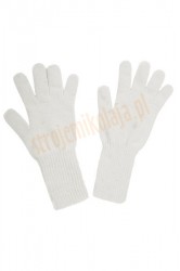 grube białe rękawiczki, białe rękawiczki Mikołaja z dzianiny