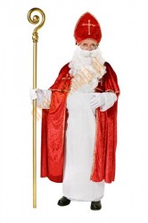 tradycyjny strój świętego Mikołaja biskupa z płaszczem