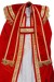 tradycyjny strój prawdziwego świętego Mikołaja biskupa z płaszczem - haft