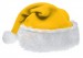 żółta czapka Mikołaja